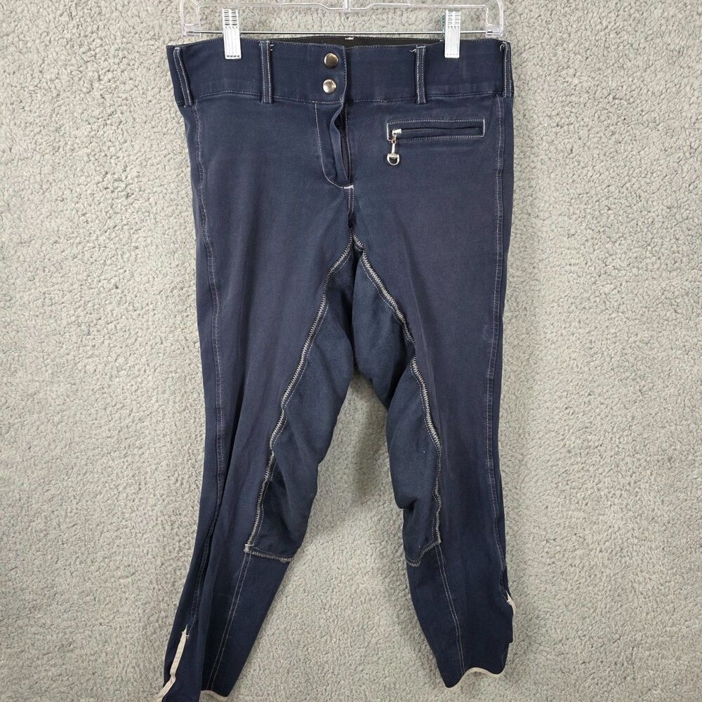 Goode Rider Breeches Women's Denim Blue Riding Pants Size 30L